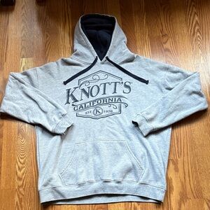 Knott’s Berry Farm California Crewneck Hoodie - Gray Pullover Sweatshirt-Hoodie